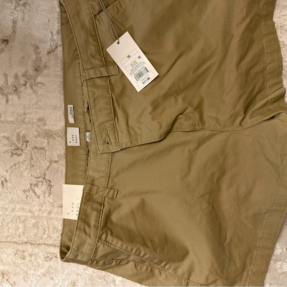 A New Day Beige Stretch Shorts